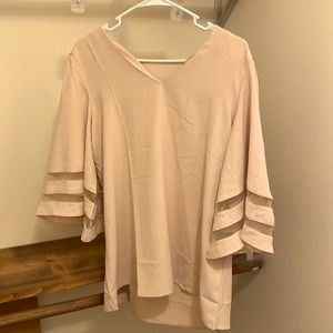 beige blouse